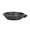 Hello Honey® 22" Black Decorative Vintage Clay Bowl with Handle